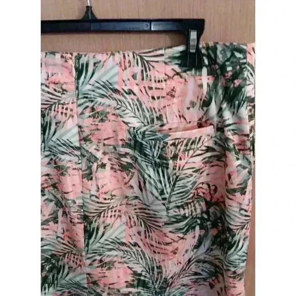Lady Hagan (12)‎ Peach/Green Tropical Print Athletic TennisGolf Skort Women's - Picture 5 of 9